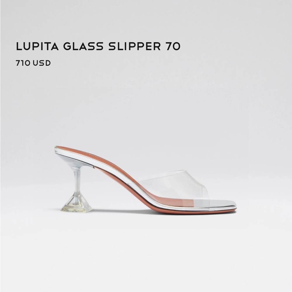 AMINA MUADDI Lupita Glass Slipper 70
